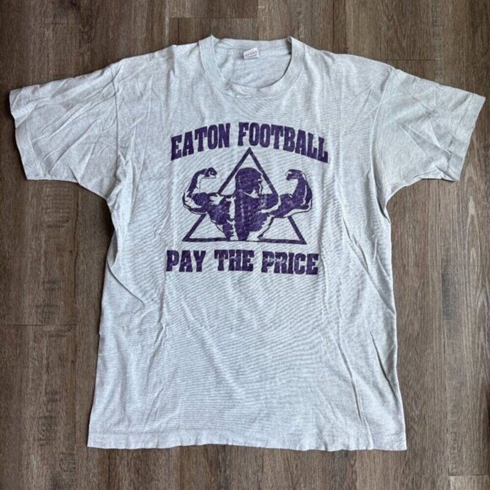 Vintage Eaton High School Football T Shirt Pay the Price XL